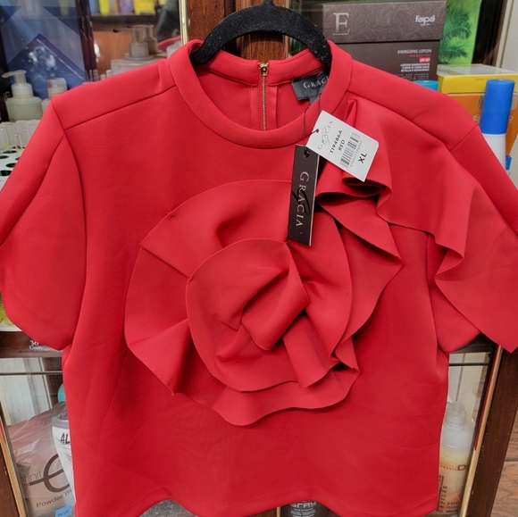 GRACIA TOP COLOR RED - Picture 2 of 4